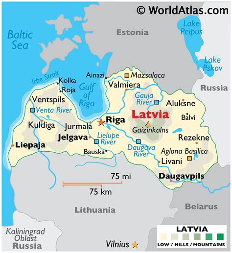 Latvia Map 